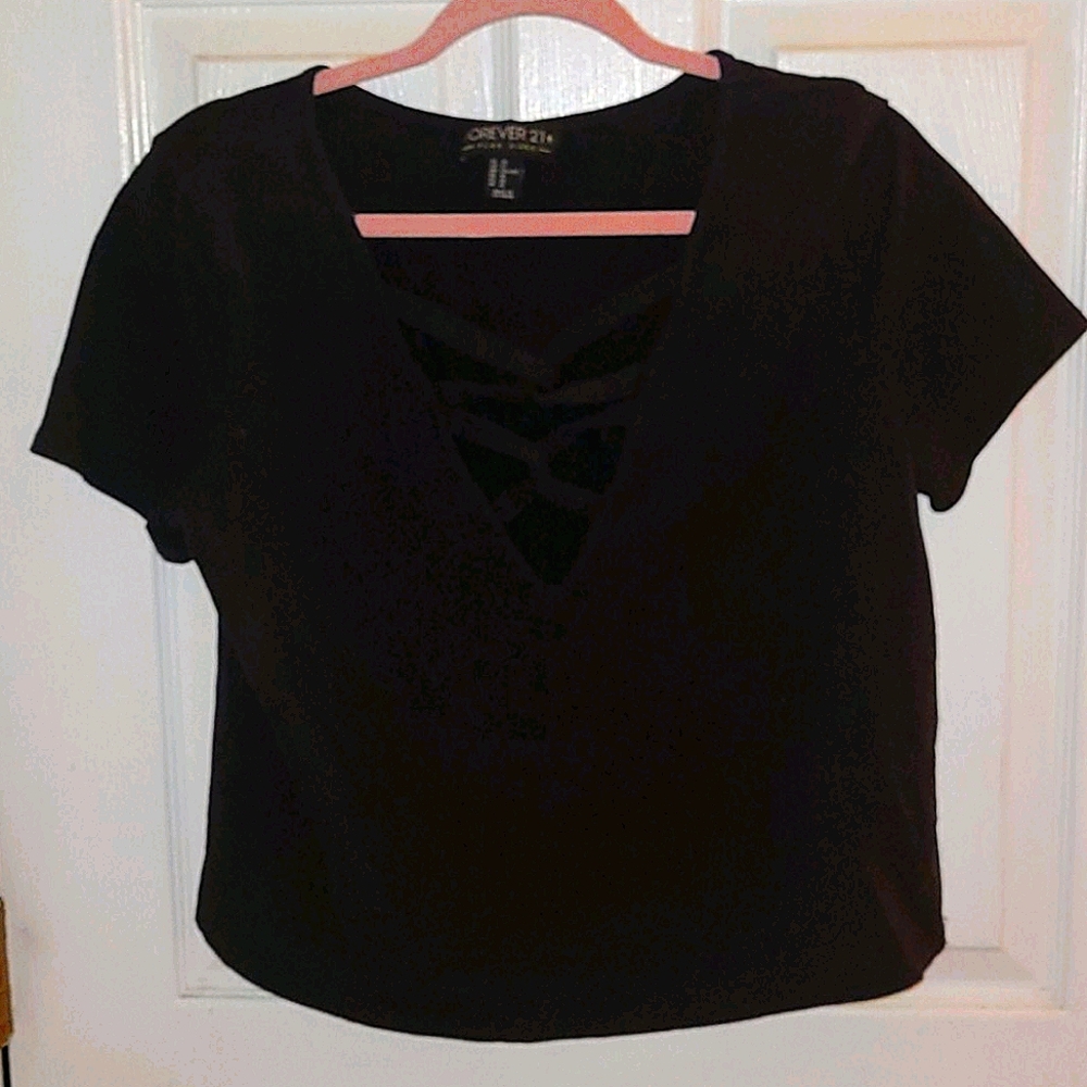 Criss Cross Front Crop Top